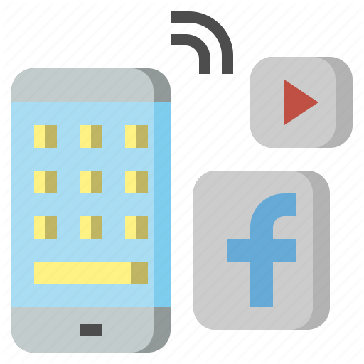 Facebook, Media, Mobile, Phone, Share, Social, Technology Icon
