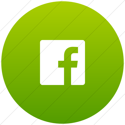 Flat Circle White On Green Gradient Foundation Social