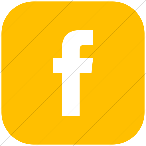 Flat Rounded Square White On Yellow Bootstrap Font