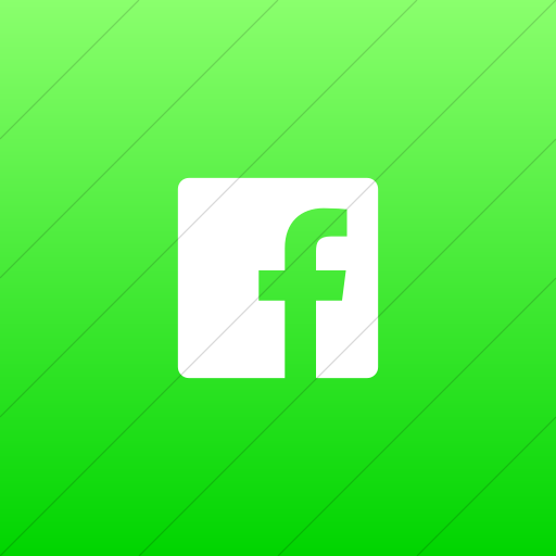 Flat Square White On Ios Neon Green Gradient Foundation