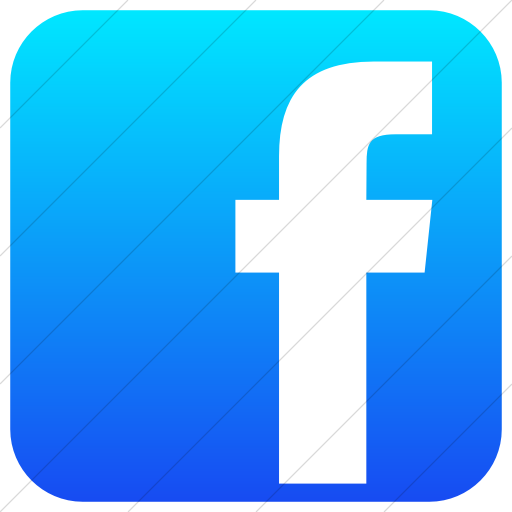 Simple Ios Blue Gradient Raphael Facebook Icon