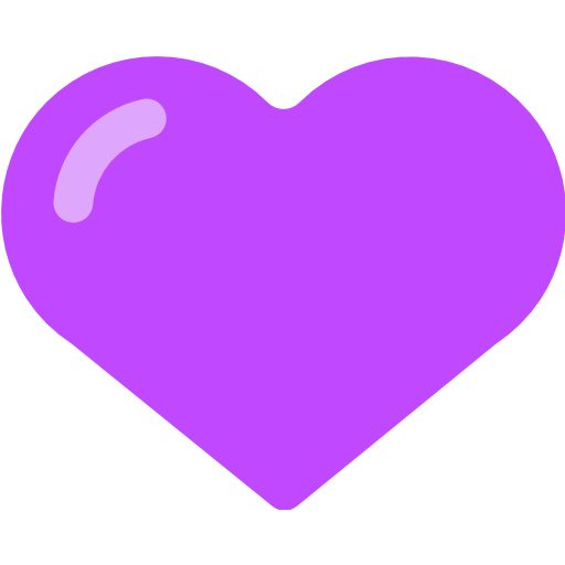 Purple Heart Emoji For Facebook, Email Sms Id Emoji