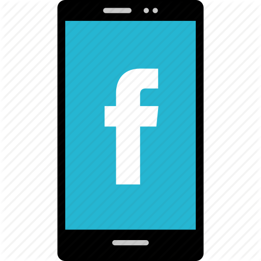 Cell, Facebook, Internet, Online, Phone, Web Icon
