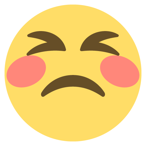 Persevering Face Emoji Emoticon Vector Icon Free Download Vector