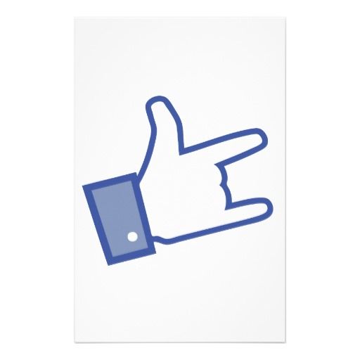 Facebook Like You Rock Thumb Rock And Roll Icon Stationery Aoto