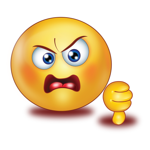 Angry Dislike Thumb Down Emoji