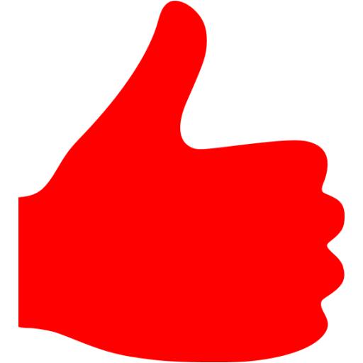 Red Thumbs Up Icon