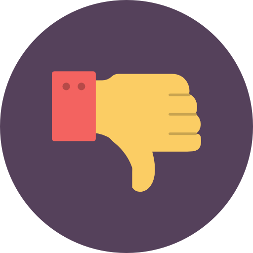 Thumb, Down, Dont, Like Icon Free Of Flat Retro Communications Icons