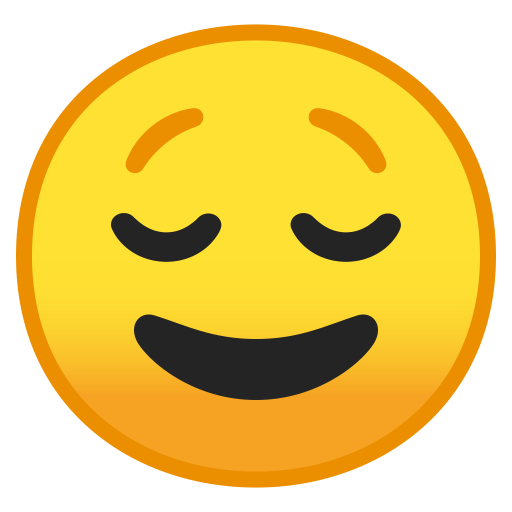 Relieved Face Icon Noto Emoji Smileys Iconset Google