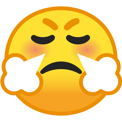 Face With Steam From Nose Icon Noto Emoji Smileys Iconset Google