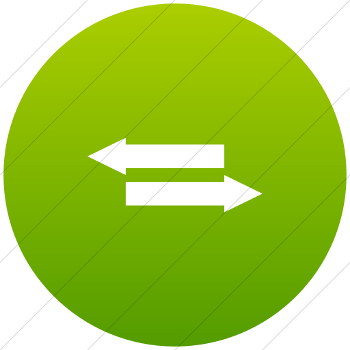 Flat Circle White On Green Gradient Iconathon Fair