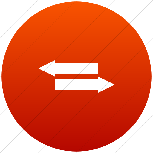 Flat Circle White On Red Gradient Iconathon Fair Trade Icon