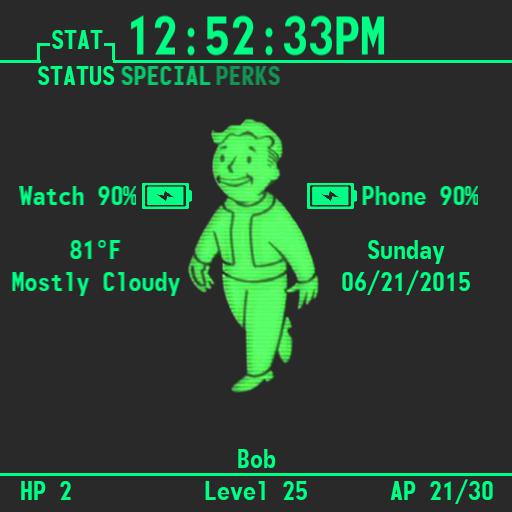 Fallout Pip Boy Watch Square For G Watch