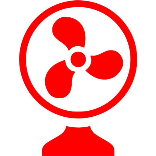Red Fan Icon