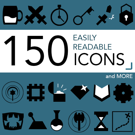 Easily Readable Icons Marketplace Digital Goods