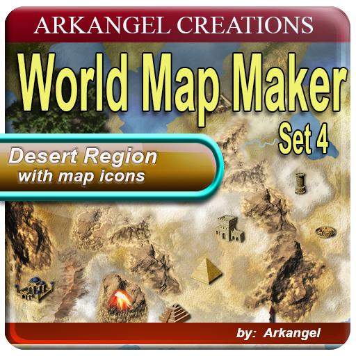 World Map Maker Set Desert Region Marketplace Digital