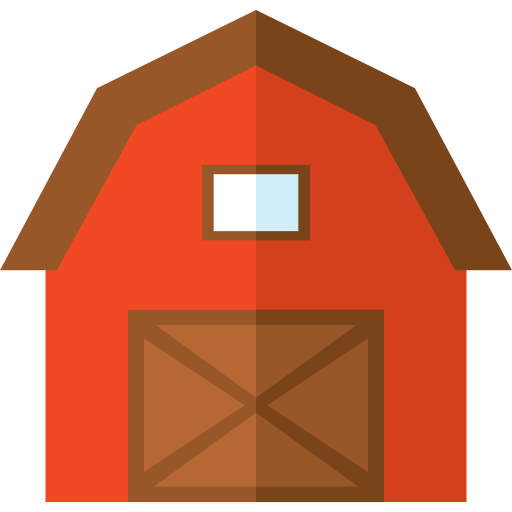 Barn, Buildings, Gardening, Real Estate, Farm Icon