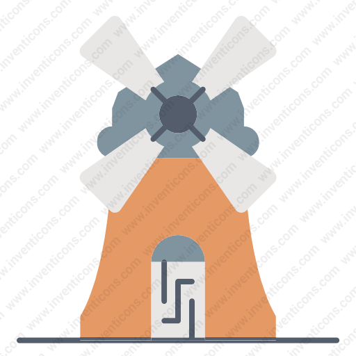 Download Estate,farm,windmill Icon Inventicons