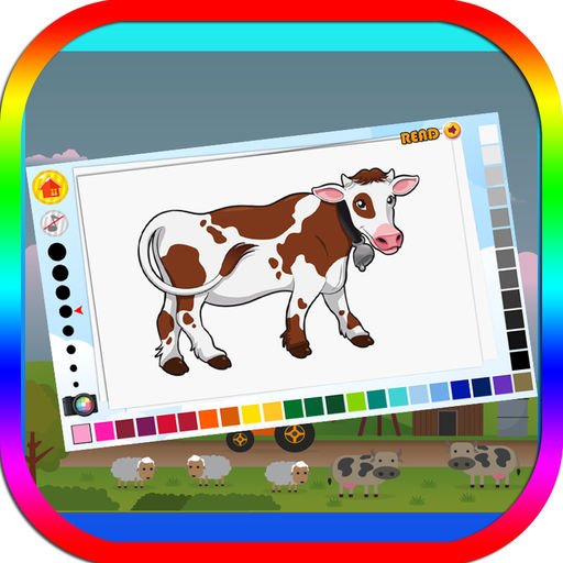 Farmland Coloring Book For Kids