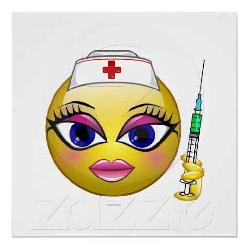 Nurse Poster Smiley Faces Emoji Characters, Love