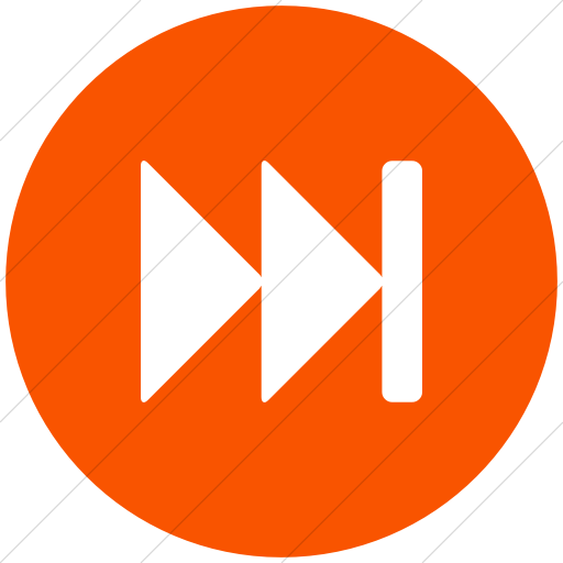 Flat Circle White On Orange Bootstrap Font Awesome Fast