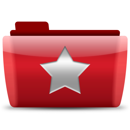 Red Folder Favorite Icon