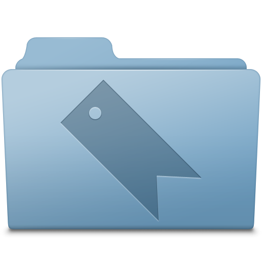Favorites Folder Blue Icon Smooth Leopard Iconset Mcdo Design