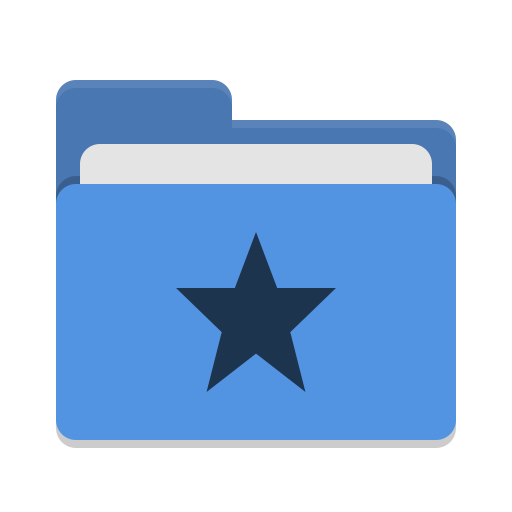 Folder Blue Favorites Icon Papirus Places Iconset Papirus