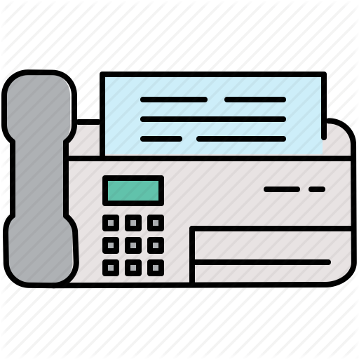 Communication, Fax, Machine, Multimedia, Office, Phone Icon