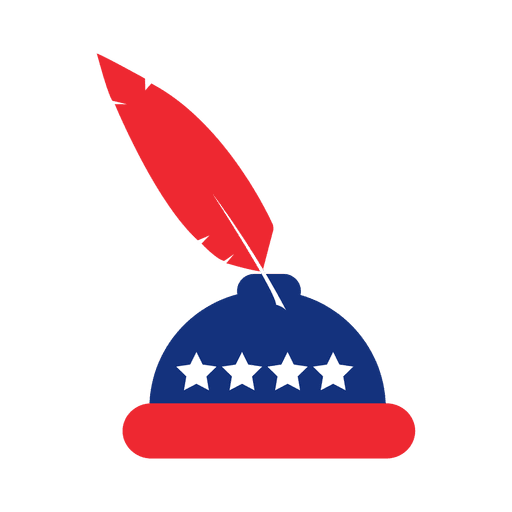 Quill Ink Usa Flag Print