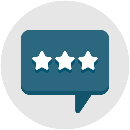Stars, Comment, Chat, Feedback, Communication, Interview Icon