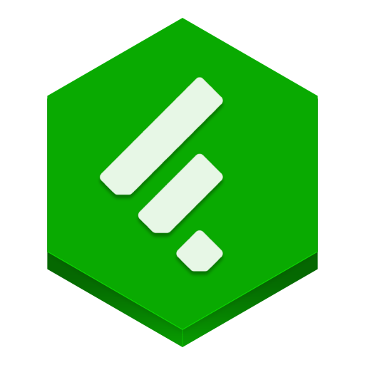 Feedly Icon Hex Iconset