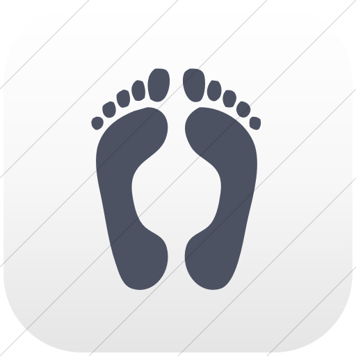 Flat Rounded Square Blue Gray On White Gradient