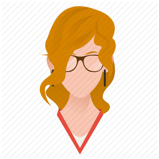 Avatar, Beautiful, Character, Female, Girl, Glasses, Mascot