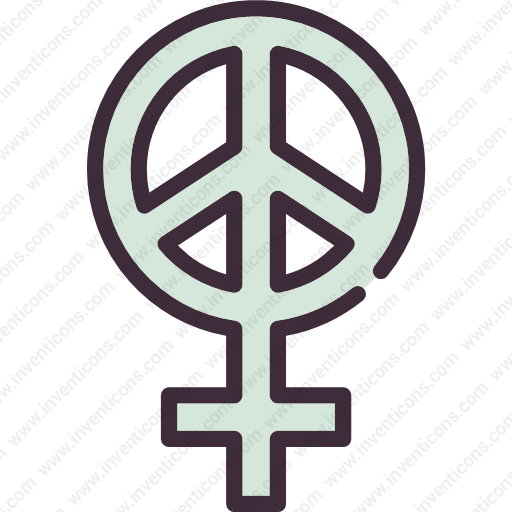 Download Gender,feminism,peace,female,woman,girl,symbol,sign Icon