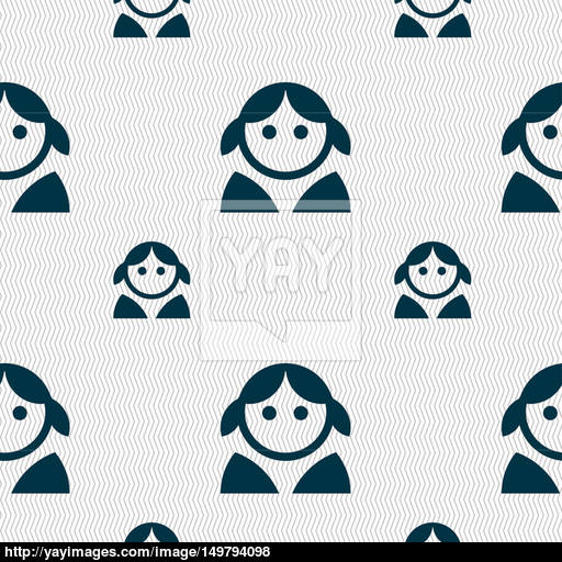 Female, Woman Human, Women Toilet, User, Logn Sign Seamless