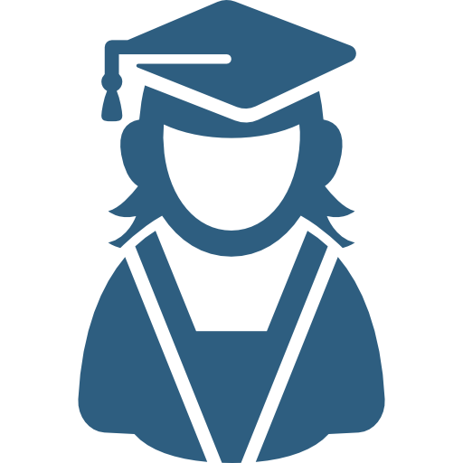 Female Graduate User Icon