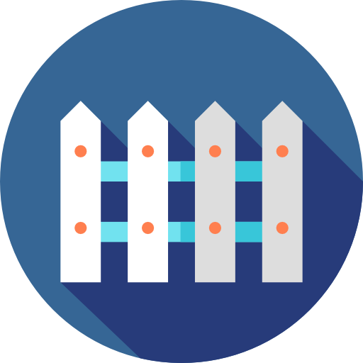 Garden, Real Estate, Yard, Fence, Tools And Utensils, Limits Icon