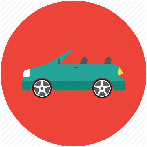 Automobile, Car, Ferrari, Hatchback, Roofless Car Icon