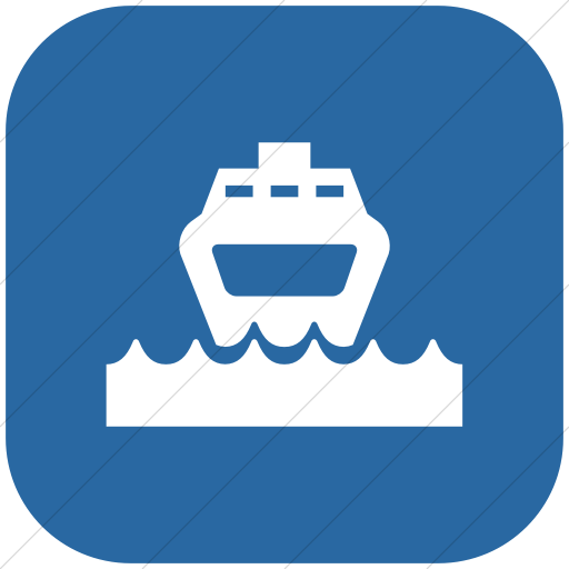 Flat Rounded Square White On Blue Ocha Humanitarians