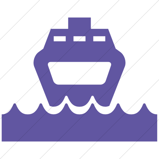 Simple Purple Ocha Humanitarians Logistics Ferry Icon