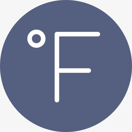 Temperature Icon, Fahrenheit, F, Icon Png Image And Clipart