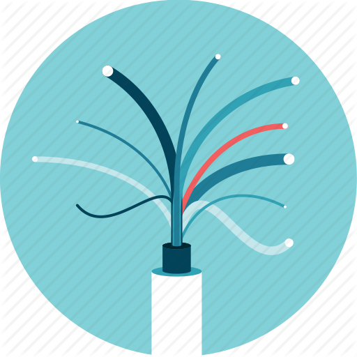 Cables, Energy, Optical Fiber, Transmission Icon