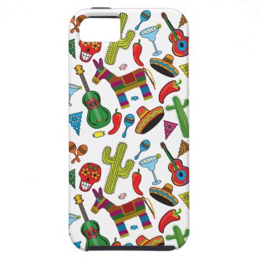 Mexican Fiesta Party Icons Iphone Cover Cositas Mexican