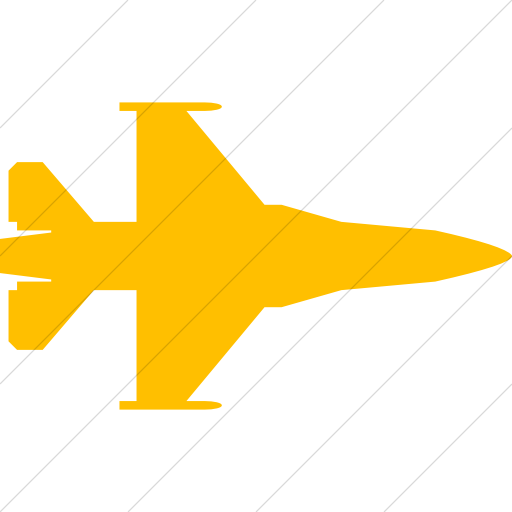Simple Yellow Bootstrap Font Awesome Fighter Jet Icon
