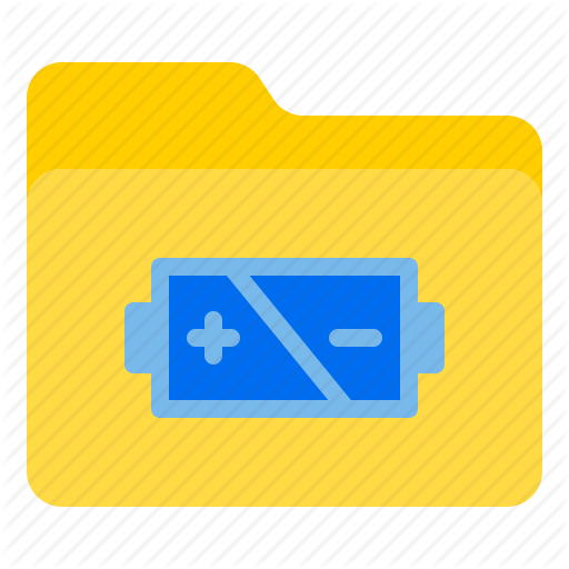 Battery, Doc, Document, File, Folder Icon