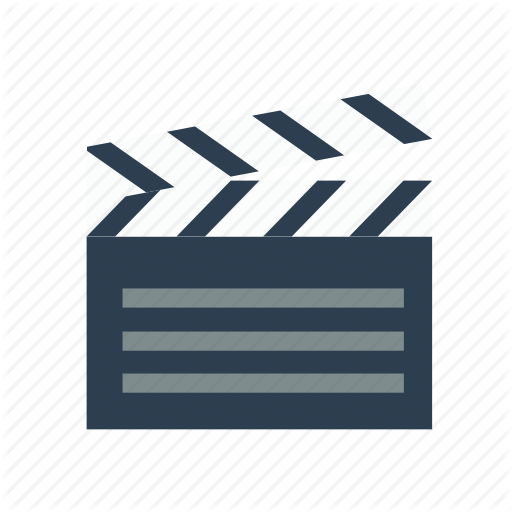 Clapperboard, Film, Go, On, Slate Board Icon