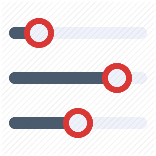 Filter, Mixer, Options, Settings, Slider Icon
