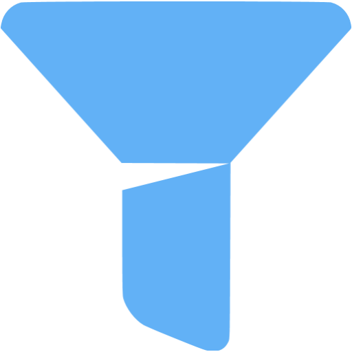 Tropical Blue Filled Filter Icon