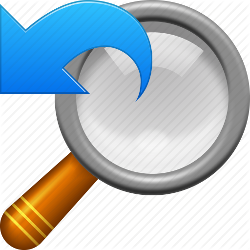 Find, Magnifying Glass, Prevous Tool, Search, Undo, View, Zoom Icon